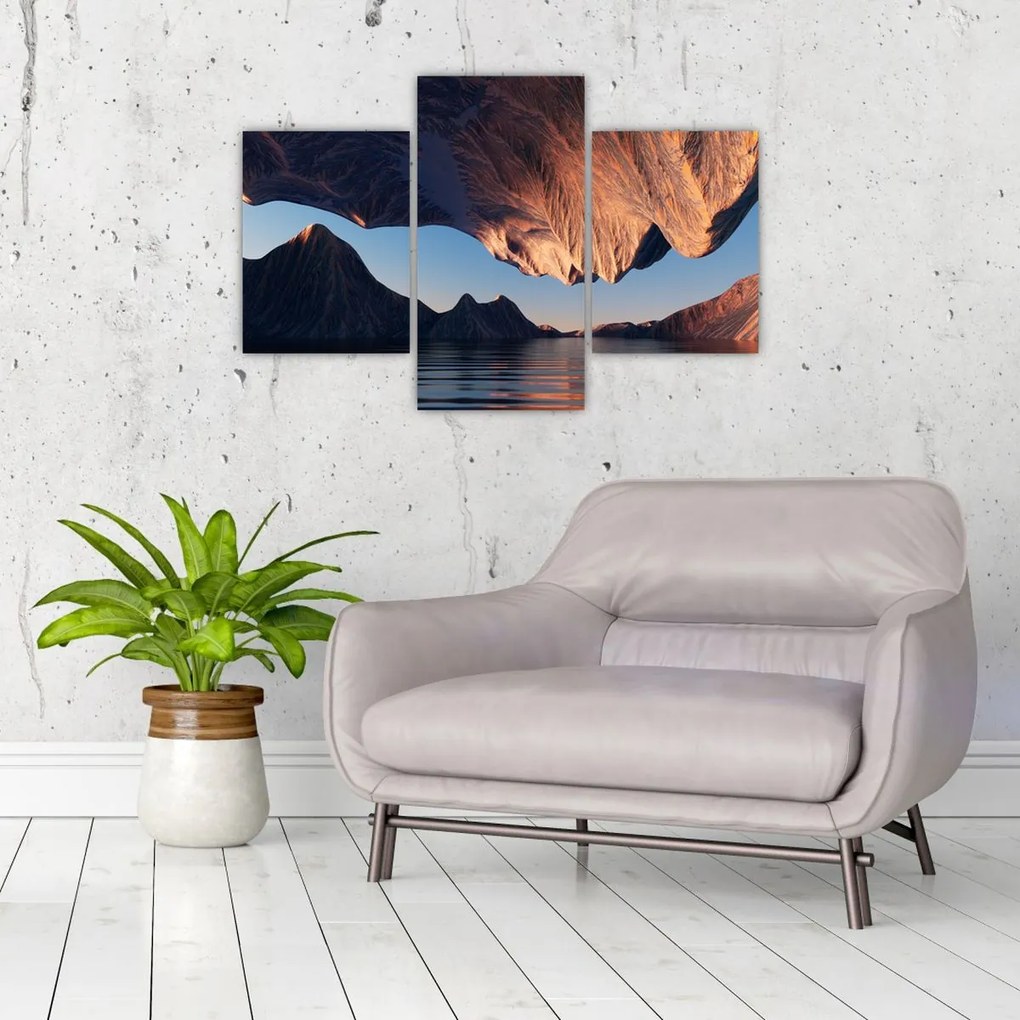 Tablou - Faleze 3D (90x60 cm)