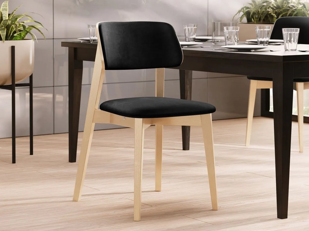 Scaun sufragerie KD 63 C (Fag + Negru) . 1103446