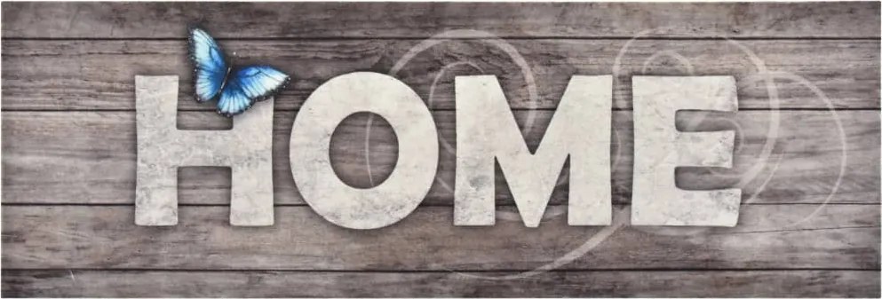 vidaXL Covoraș bucătărie, lavabil, imprimeu Home, 60x300 cm