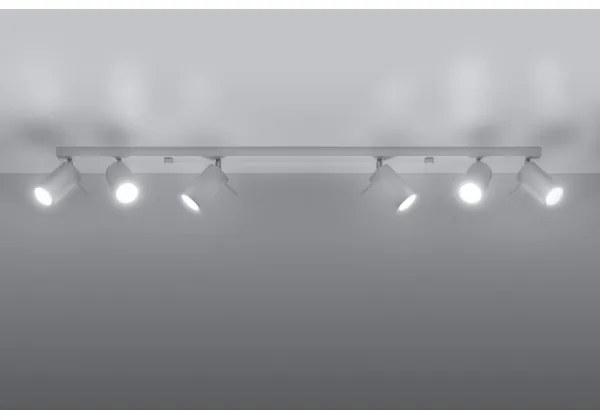 Lampă spot RING 6L 6xGU10/40W/230V alb