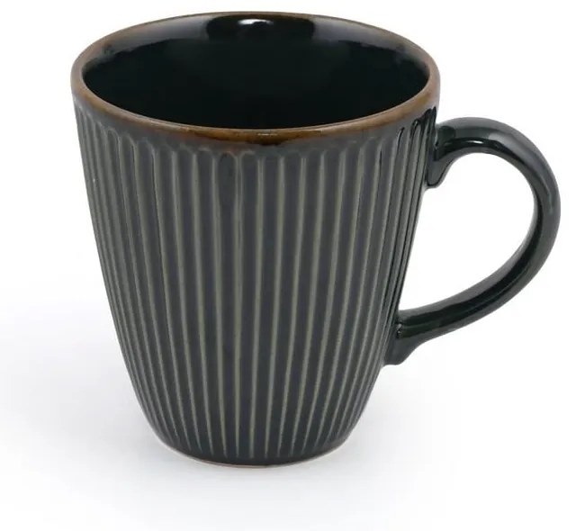 Căni verde-închis 6 buc. din ceramică 0.3 l – Hermia