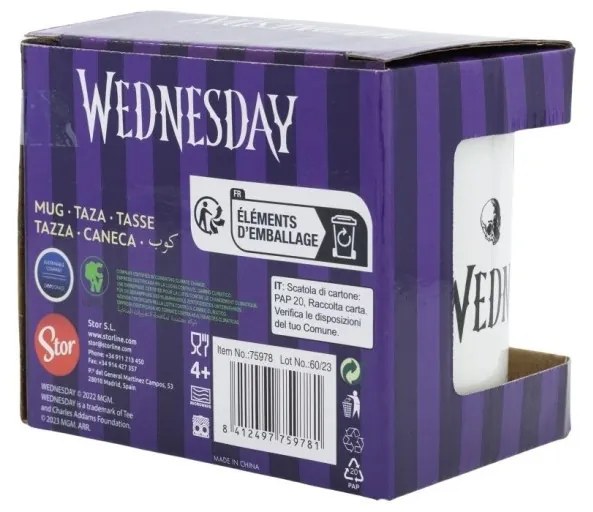 Wednesday Storm Cloud cană din porțelan 325 ml în cutie cadou