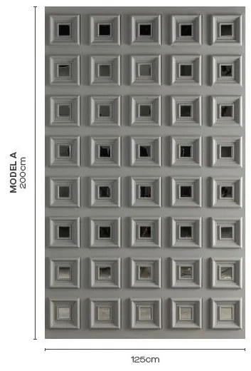 Panou decorativ frames bagdat a cu oglinzi 125cm x 200cm = 2.5m²