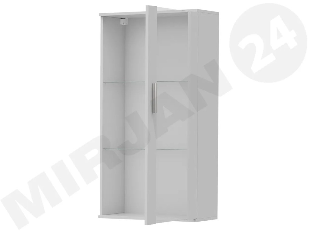 Vitrină Belario B2 (Negru + Negru lucios ) (iluminat LED Alb). 1058607