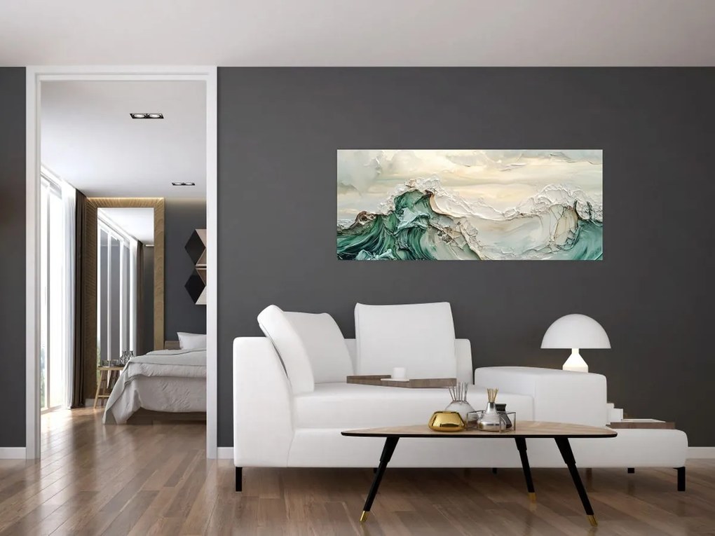Tablou - Abstracție Marină 3D (120x50 cm)