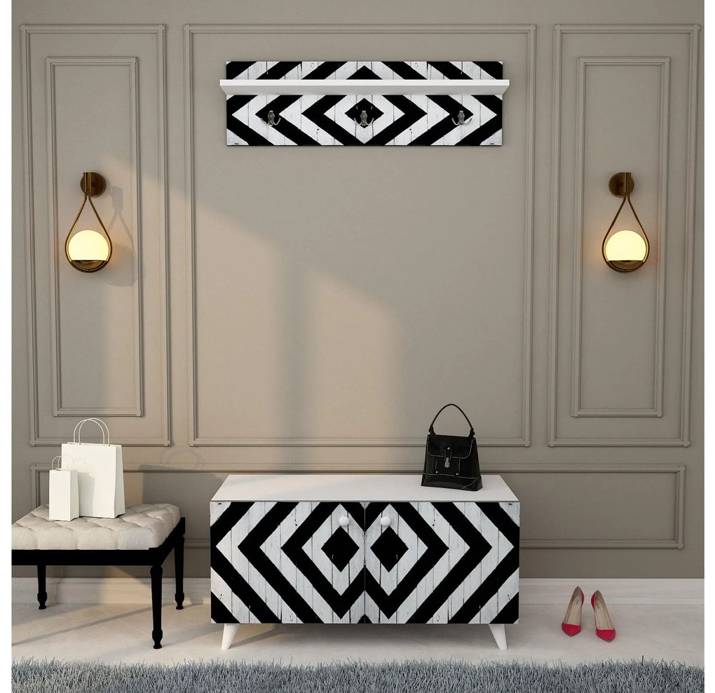 Mobilier Hol Vopami (negru + alb) . 1093912