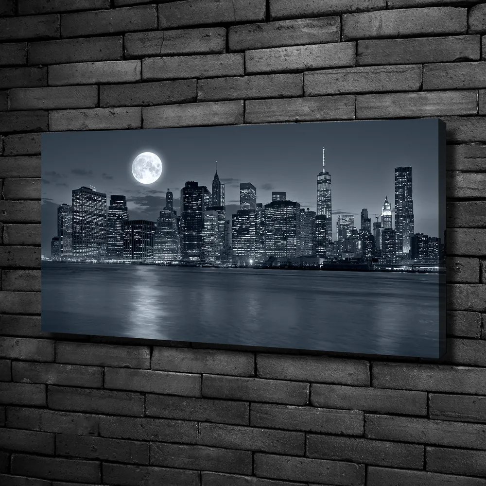 Imprimare tablou canvas New york, pe timp de noapte
