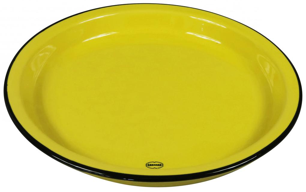 Set 4 farfurii din ceramica 27 cm gelbene