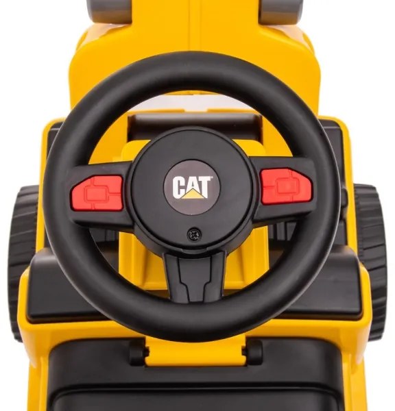 Încărcător frontal fără pedale pentru copii CAT galben/negru