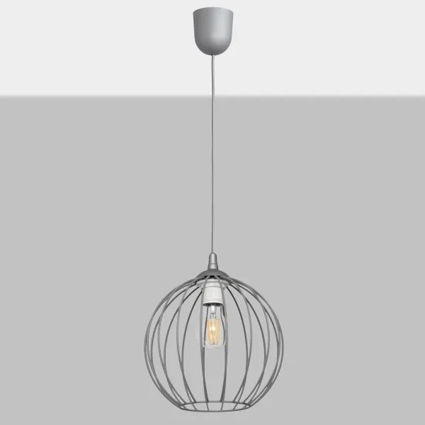 Lustră pe cablu MERCURE 1xE27/15W/230V gri