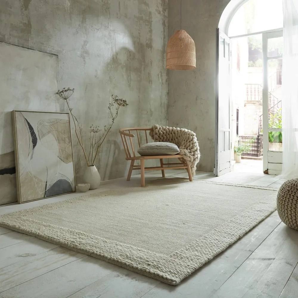 Covor din lână bej 290x200 cm Rue - Flair Rugs