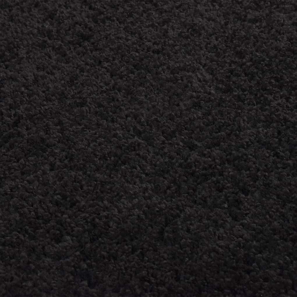 Covor Shaggy, fir lung, negru, 200x290 cm Negru, 200 x 290 cm