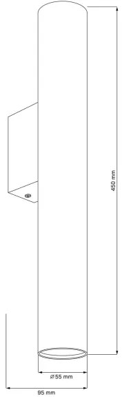 Aplică LUNGOMARE 2xGU10/10W/230V crom