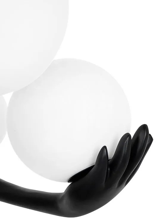 Lampa de podea decorativa cu design original Woman negru