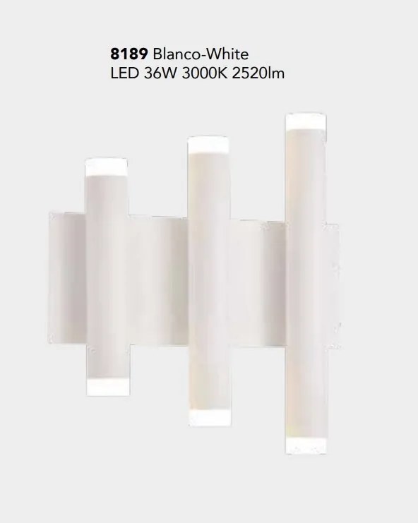 Aplica de perete LED tubular design minimalist CALA alb
