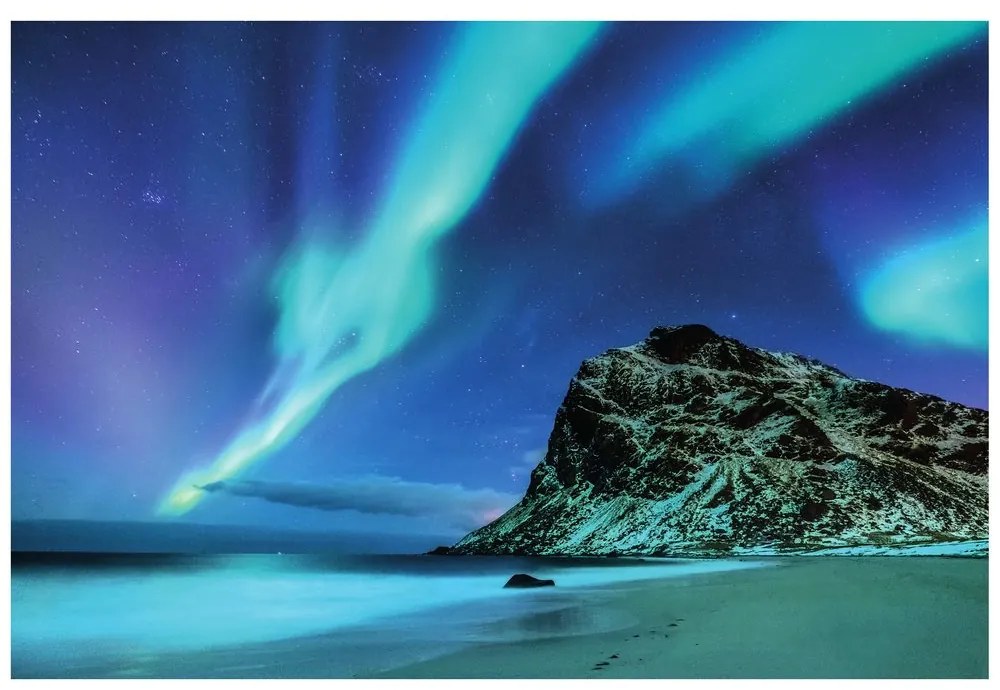 Fototapet aurora polară în Norvegia