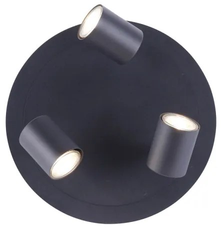 Spot LED TARIK 3xGU10/5W/230V antracit Leuchten Direkt 11943-13