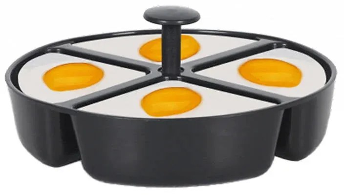 Fierbator pentru ouа Techwood TO-007, 350W, 7 oua, Functie de prajire pana la 4 ouăa, Alarma, Negru/Inox