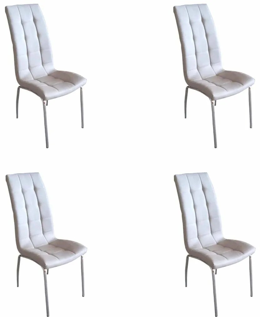 Set 4 scaune bucătărie S-02, culoare gri