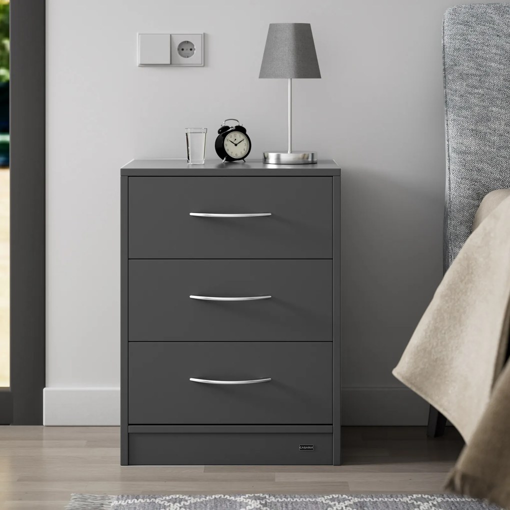 Deuba Noptiera Eloise 54x39x28cm - LED antracit