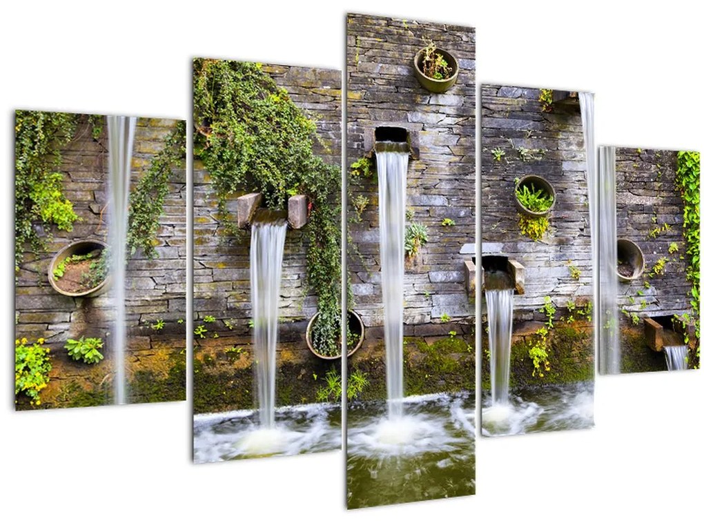 Tablou - Zid de piatră, Hamburg, Germania (150x105 cm)