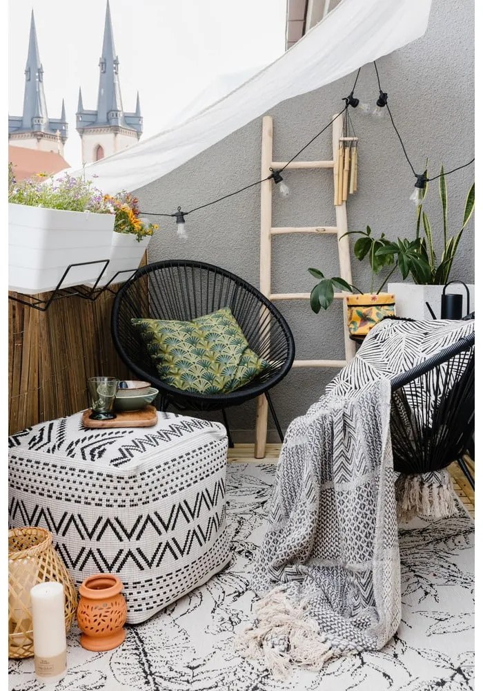 Fotoliu de grădină din ratan artificial Bonami Selection Avocado, negru