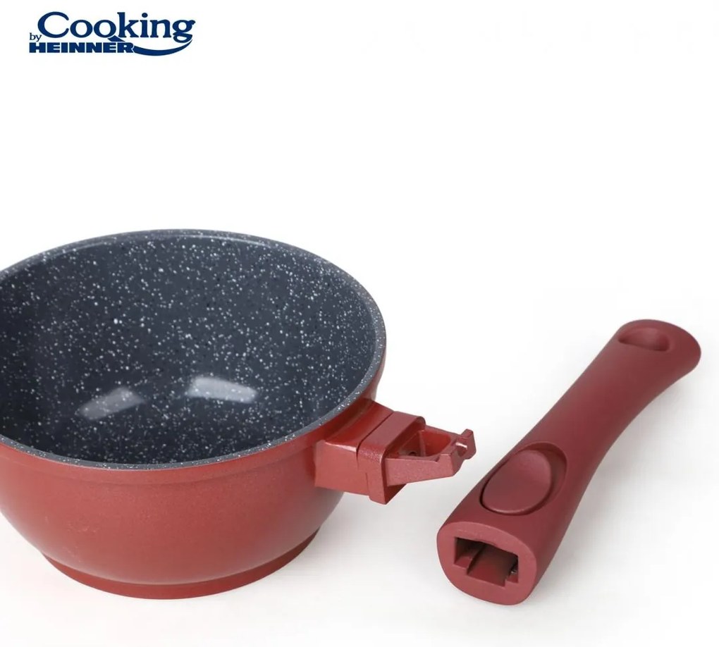 Oală din aluminiu cu capac 16x8 cm, 1.3L – Cooking by Heinner, Colecția Calabria HR-JLG-C16C, potrivită pentru porții mici și gătit rapid