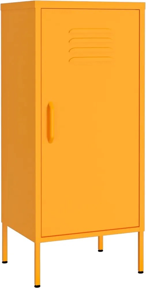 vidaXL Dulap de depozitare, galben muștar, 42,5x35x101,5 cm, oțel