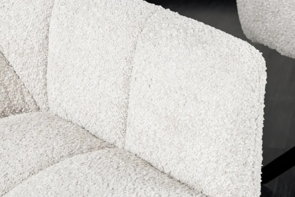 Set 2 scaune pivotante Papillon, boucle alb