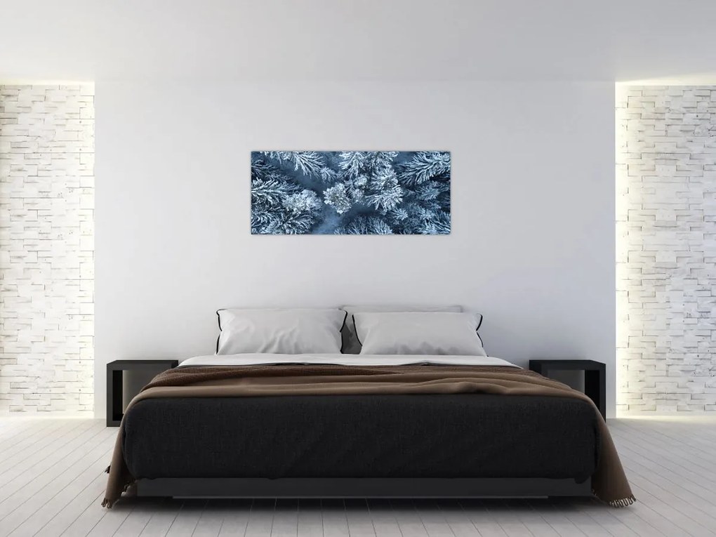 Tablou - Pădure înzăpezită (120x50 cm)