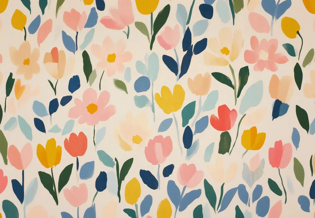 Fototapet - Model floral vesel (147x102 cm)