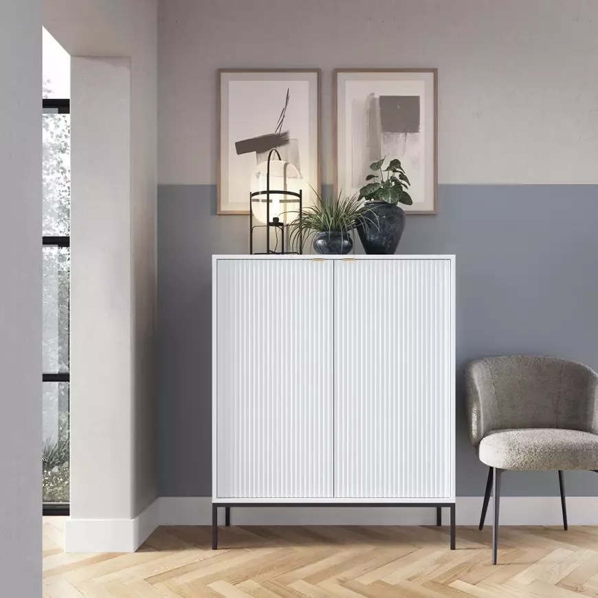 Comoda alba NOVA K104
