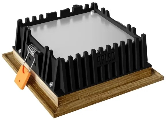 Corp de iluminat LED încastrat SQUARE LED/6W/230V 4000K 12x12 cm lemn masiv stejar APLED