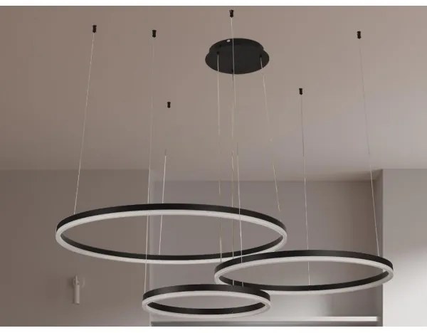 Lustră LED dimabilă pe cablu LED/125W/230V 3000-6500K + telecomandă