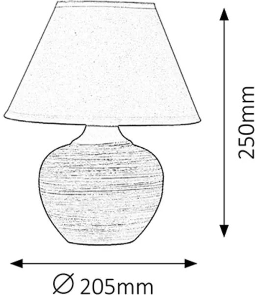 Rabalux 4391 - Lampă de masă MOLLY E14/40W