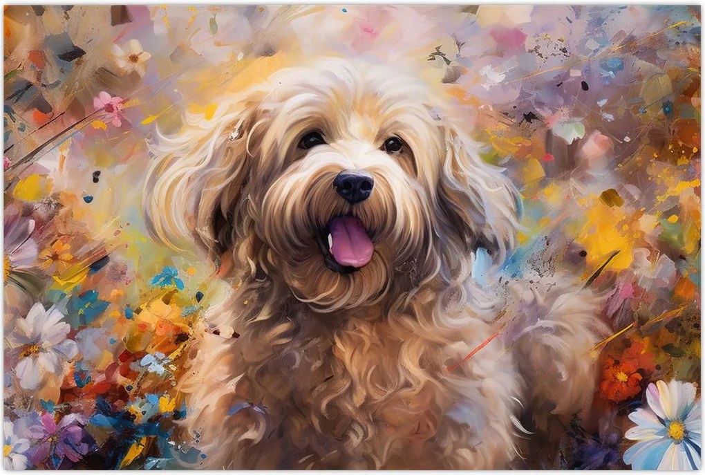 Tablou - Happy Dog II. (90x60 cm)