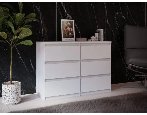 Comodă MAO cu sertare, albă