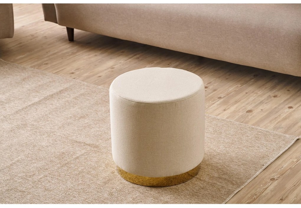 Taburete Gocametta (Crem + Auriu). Promo -8%. 1107195