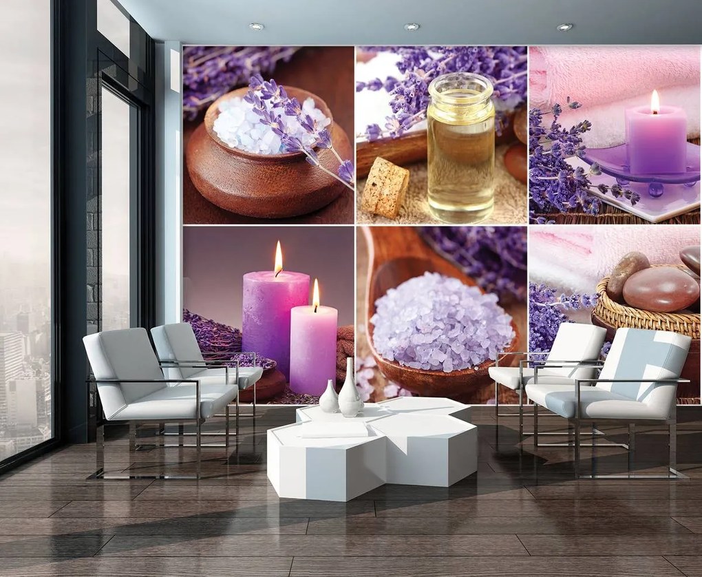 Fototapet - Lavanda - colaj (254x184 cm)