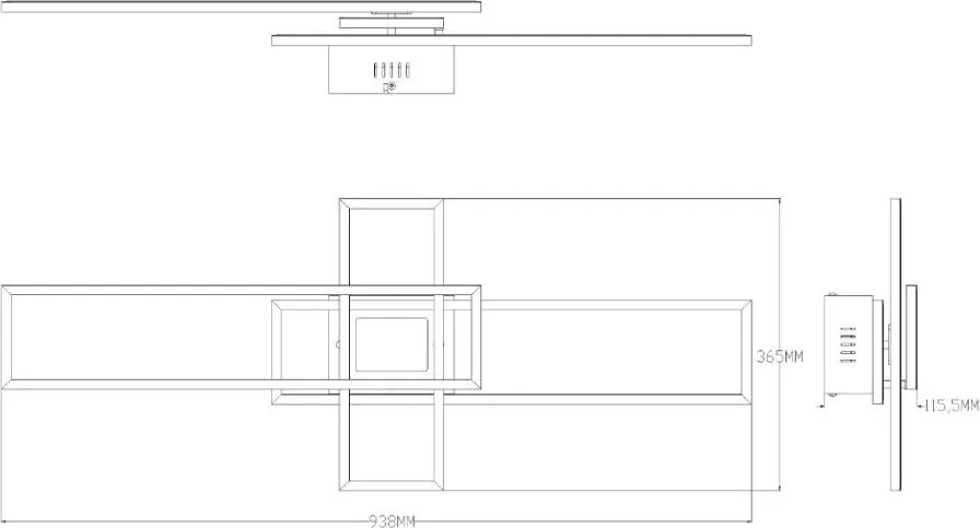 Plafoniera LED CCT si telecomanda LUMENZ