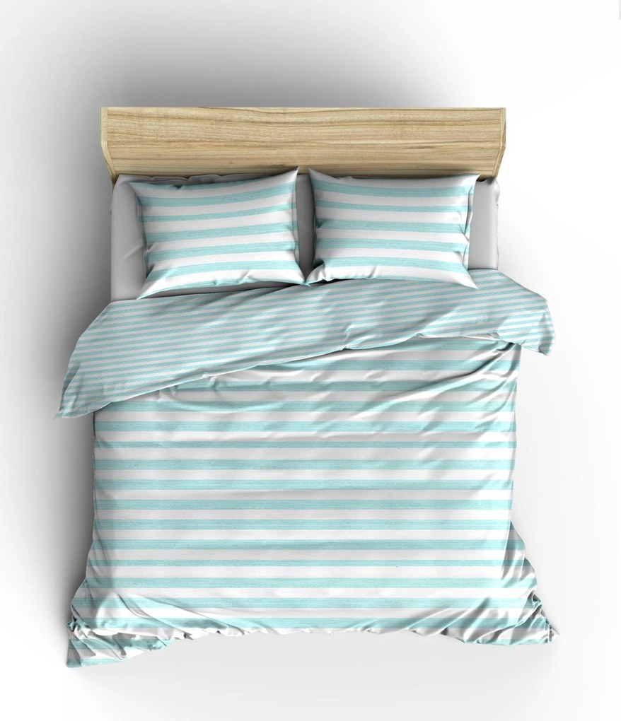 Lenjerie de Pat Double King Size - Pastel Line Verde