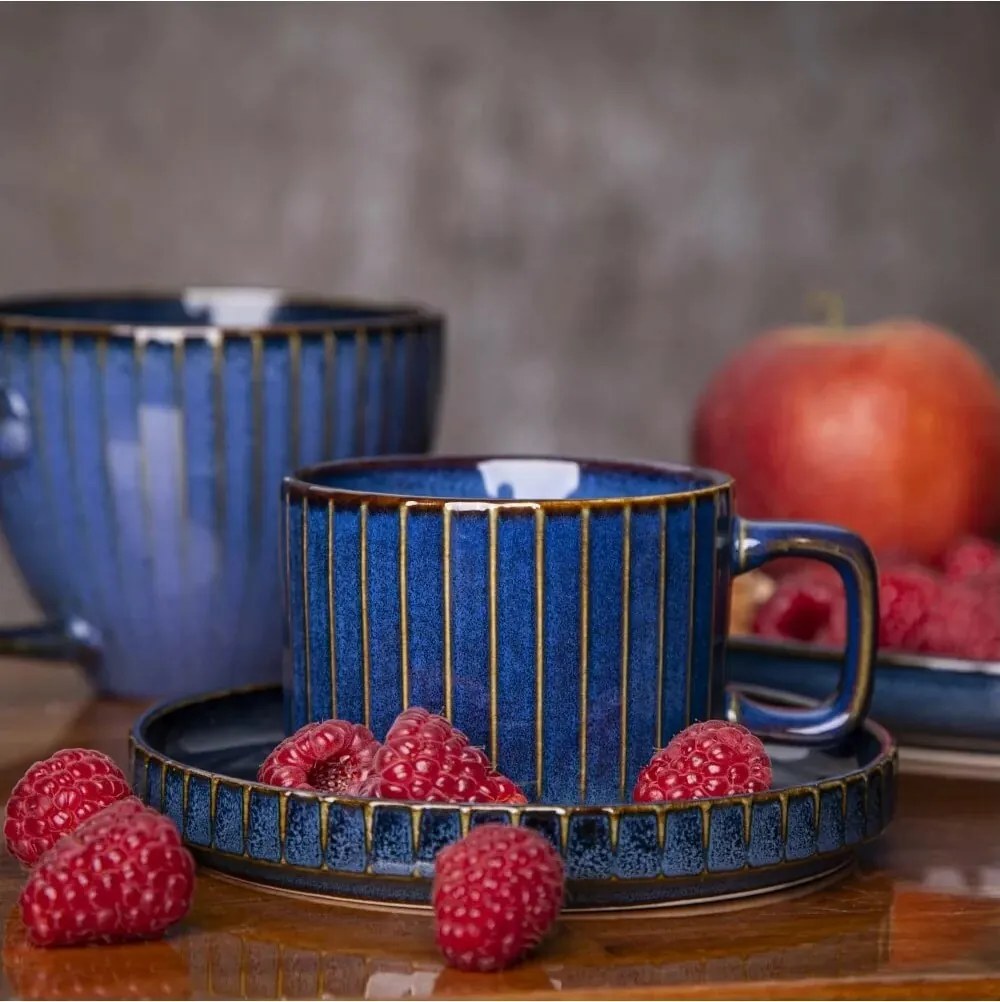 Altom Set of 2 saucers Reactive Stripes 14 cm