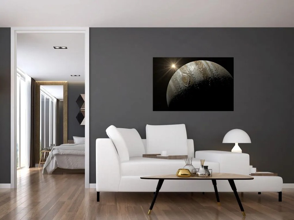 Tablou cu planetă în cosmos (90x60 cm)
