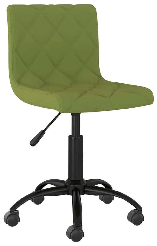 3086429 vidaXL Scaune de bucătărie pivotante, 4 buc., verde deschis, catifea