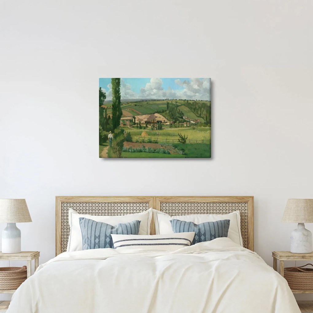 Tablou - Camille Pissarro, Landscape at Les Pâtis, Pontoise, reproducere (70x50 cm)