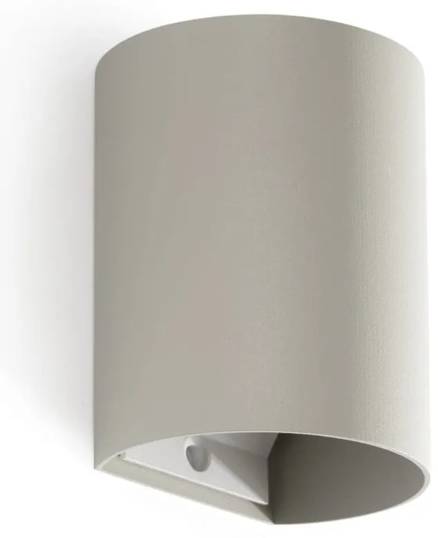 Aplica perete aluminiu gri, 1xGU10, SOLE round