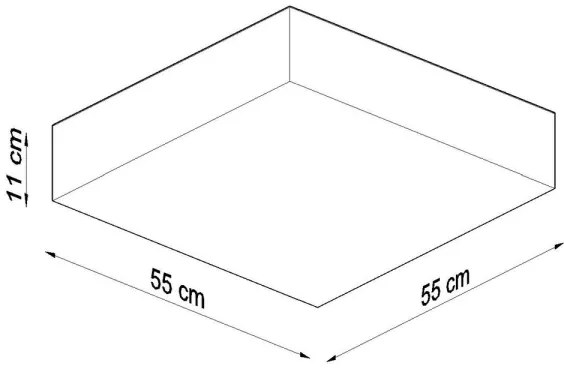 Plafonieră HORUS 4xE27/60W/230V albă
