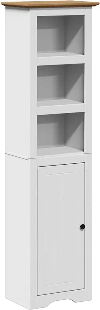 vidaXL Dulap de baie „BODO” alb și maro 44x30x160 cm