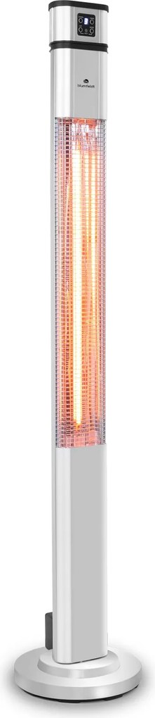 Blumfeldt Heat Guru Plus, încălzitor cu infraroșu, 2000 W, 3 trepte de încălzire, telecomandă, argintiu