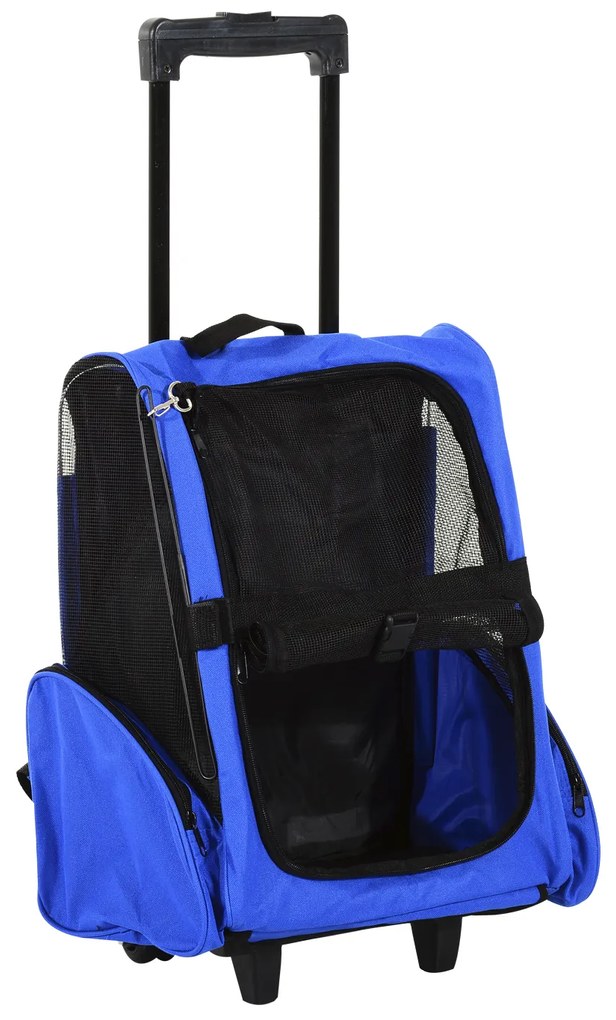 Rucsac transport animale mici PawHut, rezistent la apa, maner telescopic 36x30x49 | Aosom Romania